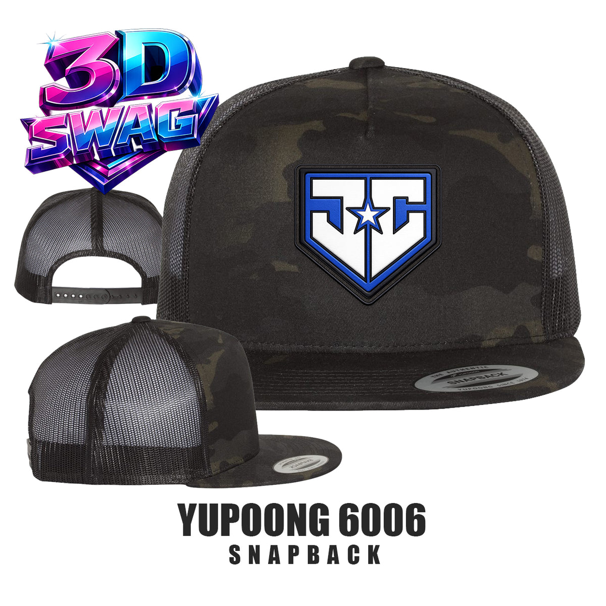 JCB - Yupoong 6006 Adult 5-Panel Classic Trucker Cap