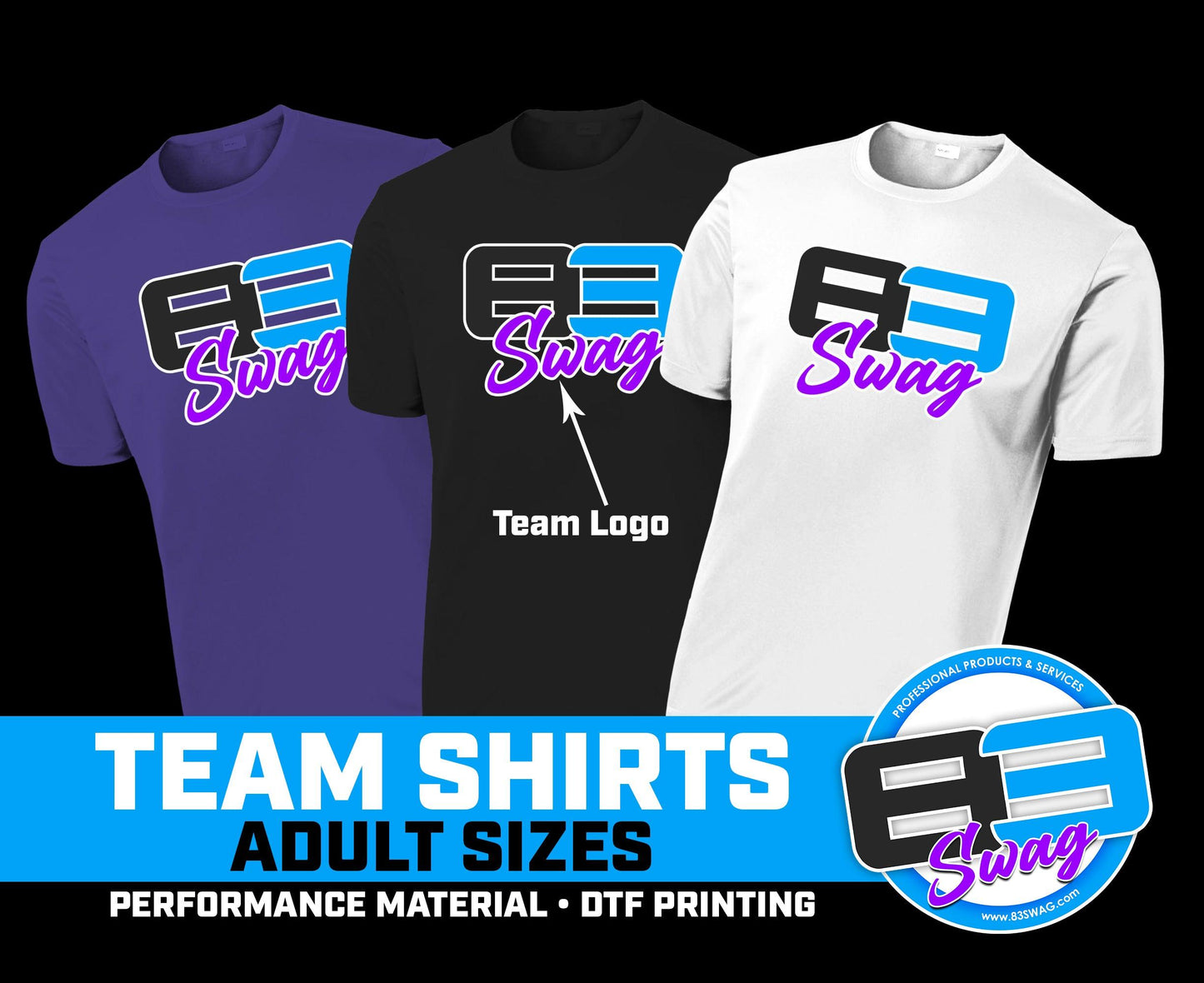 Adult Team Performance Shirts - 83Swag