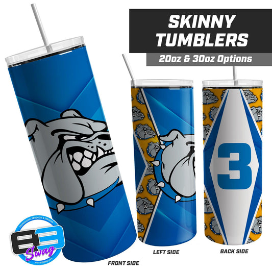 Alden Bulldogs Football - 20oz & 30oz Skinny Tumbler - 83Swag