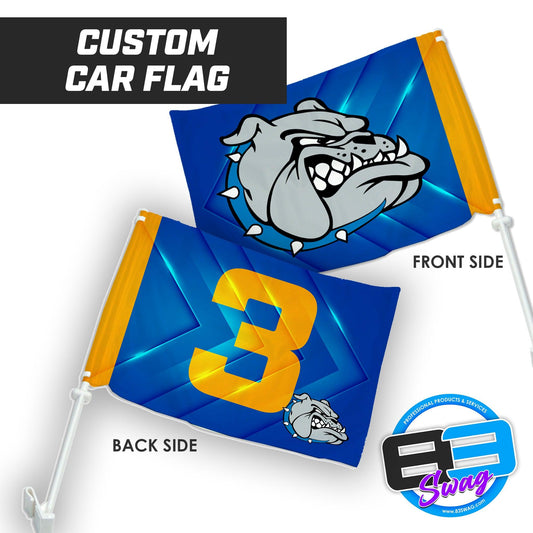 Alden Bulldogs Football - Car Flag - 83Swag