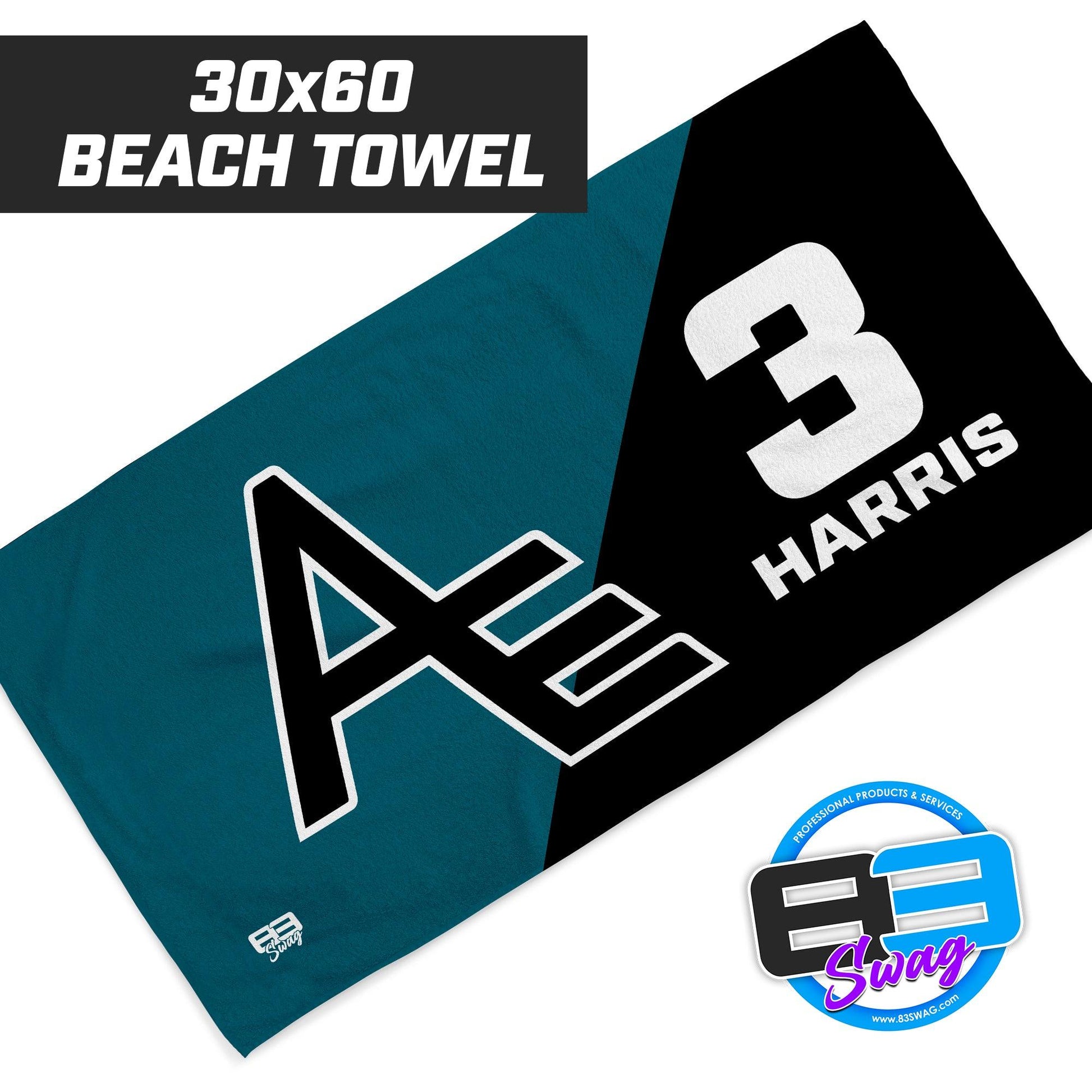 Arkansas Elite 12-1 Volleyball - 30"x60" Beach Towel - 83Swag