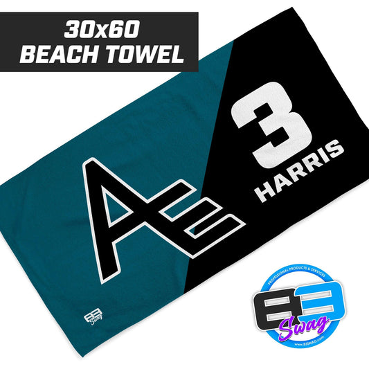 Arkansas Elite 12-1 Volleyball - 30"x60" Beach Towel - 83Swag