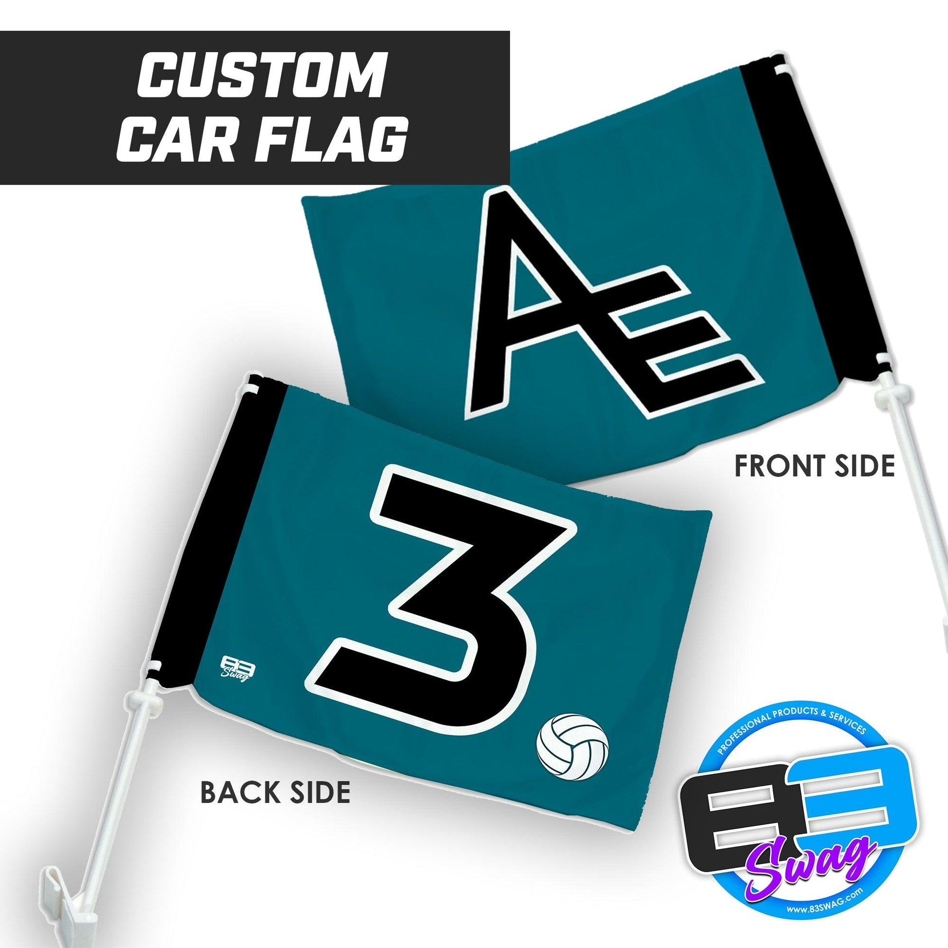 Arkansas Elite 12-1 Volleyball - Car Flag - 83Swag