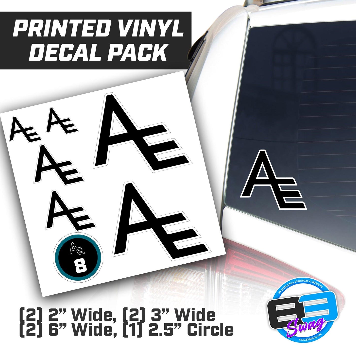 Arkansas Elite 12-1 Volleyball - Logo Vinyl Decal Pack - 83Swag