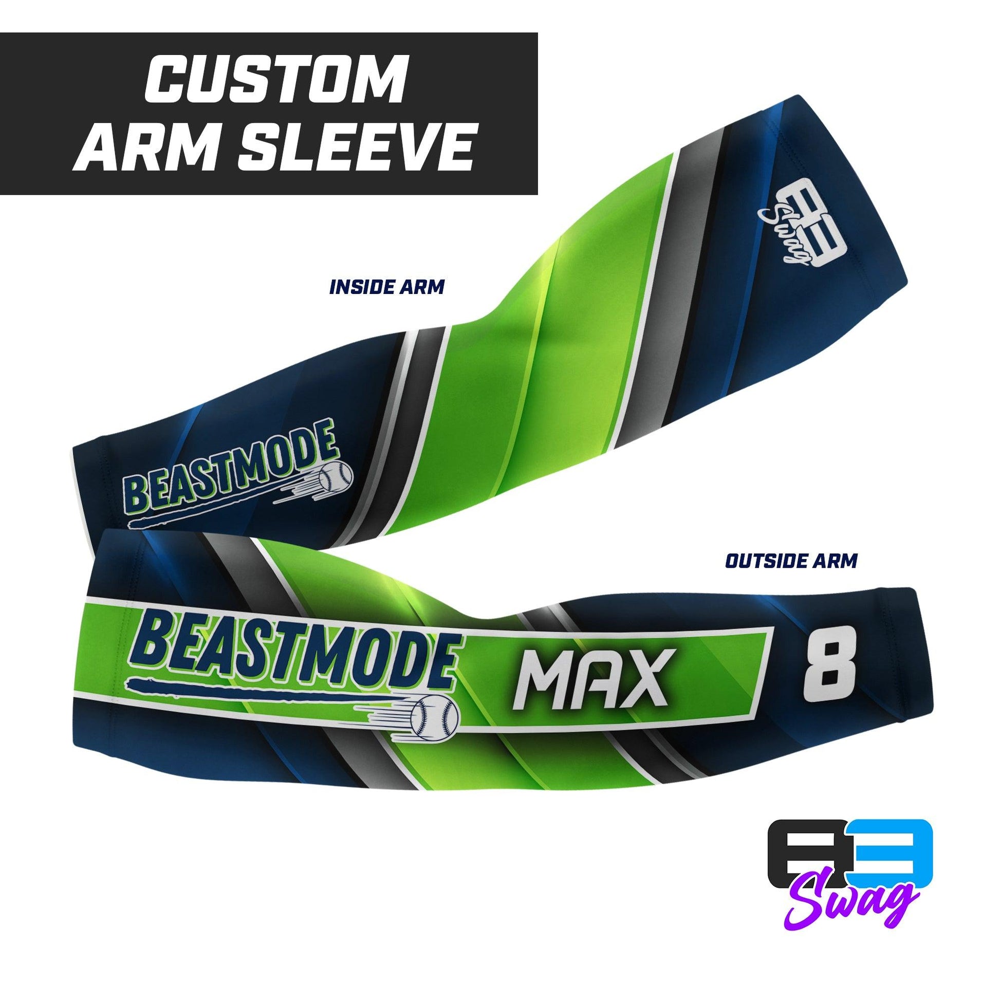 Arm Sleeve - Arkansas Beastmode Baseball - 83Swag