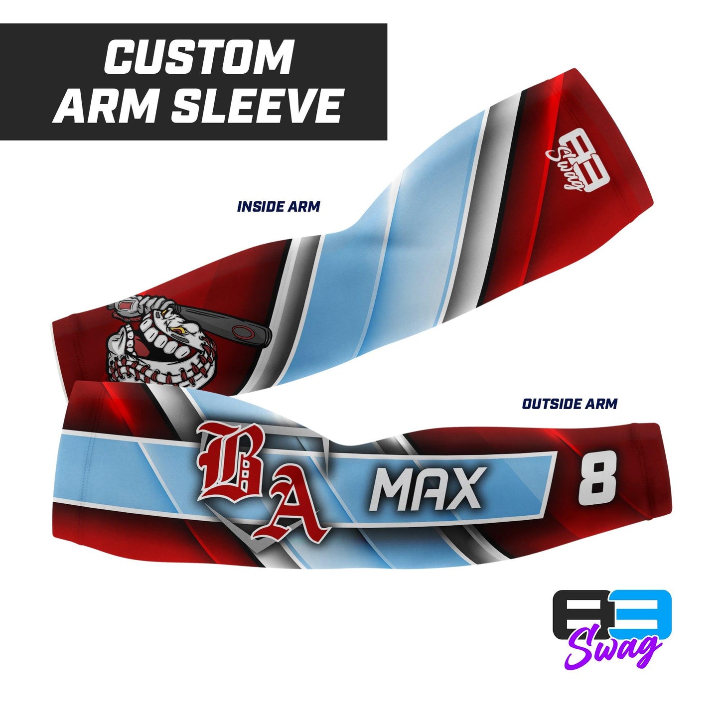 Arm Sleeve - Bat Attack Baseball - 83Swag