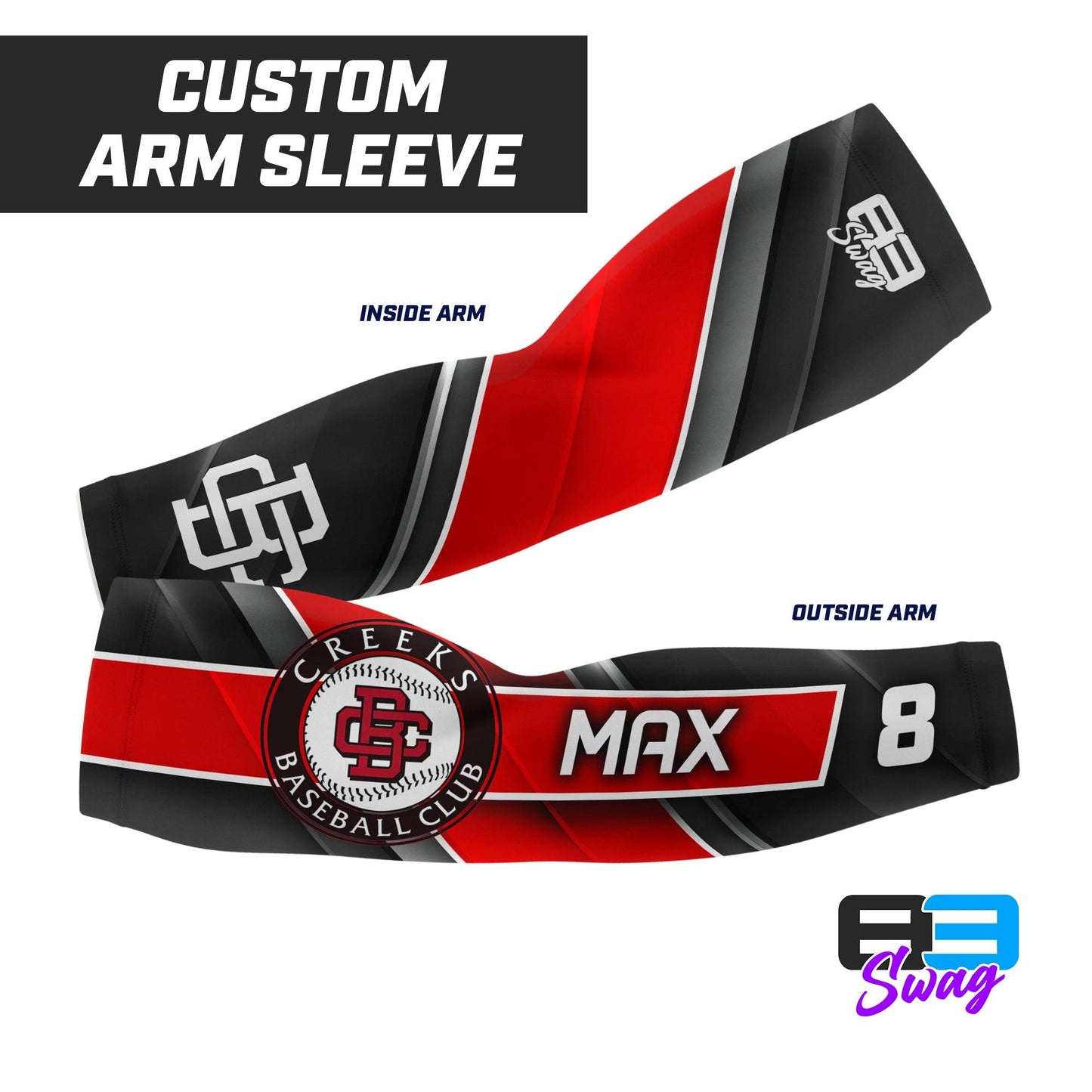 Arm Sleeve - Creeks Baseball Club - 83Swag