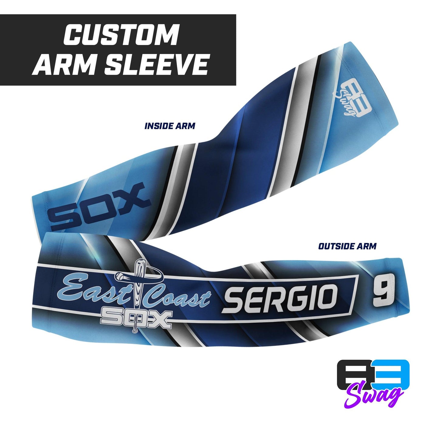 Arm Sleeve - East Coast Sox Baseball - 83Swag