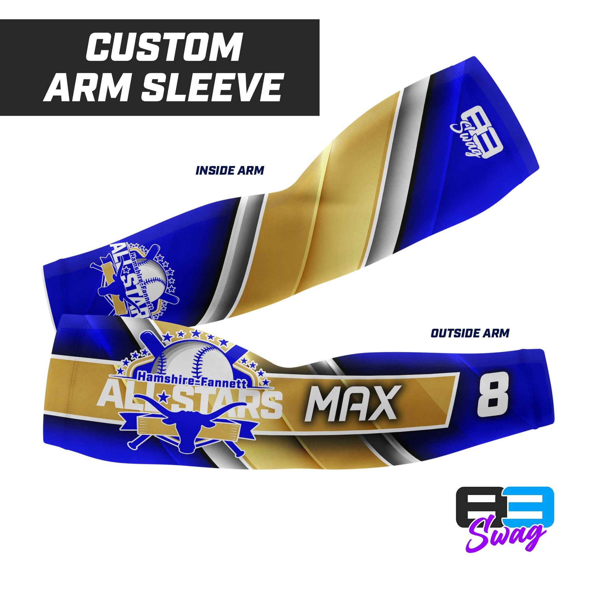 Arm Sleeve - Hamshire-Fannett All Stars Baseball - 83Swag