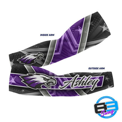 Arm Sleeves - Bellmawr Purple Eagles Cheer - 83Swag