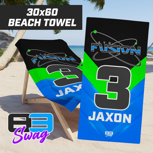 ATX Fusion Slow Pitch Softball - 30"x60" Beach Towel - 83Swag