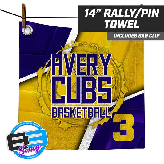 Avery Cubs Basketball - 14"x14" Rally Towel - 83Swag