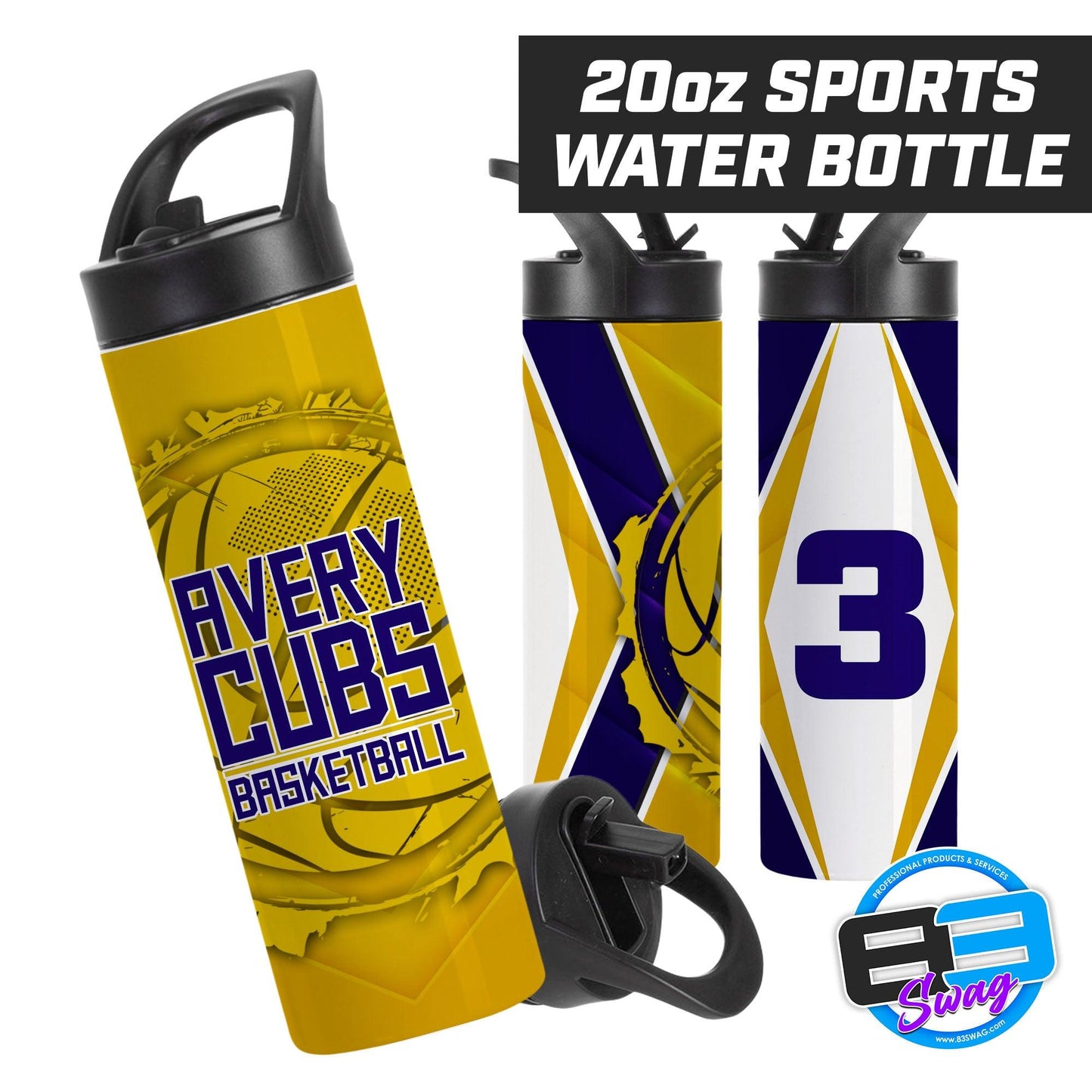 Avery Cubs Basketball - 20oz Sports Tumbler - 83Swag