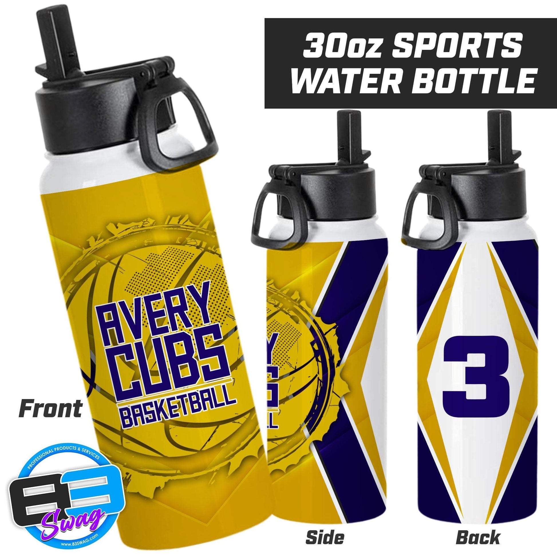 Avery Cubs Basketball - 30oz Sports Tumbler - 83Swag