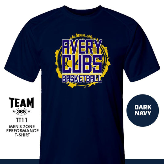 Avery Cubs Basketball - LOGO 1 - Crew - Performance T-Shirt - 83Swag