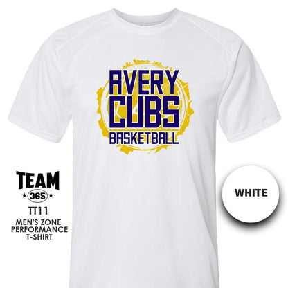 Avery Cubs Basketball - LOGO 1 - Crew - Performance T-Shirt - 83Swag