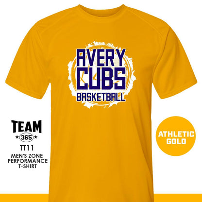 Avery Cubs Basketball - LOGO 1 - Crew - Performance T-Shirt - 83Swag