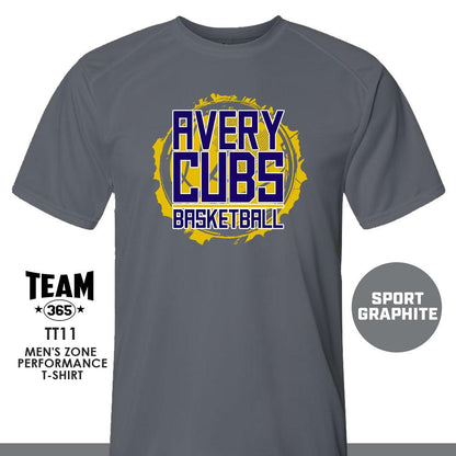 Avery Cubs Basketball - LOGO 1 - Crew - Performance T-Shirt - 83Swag