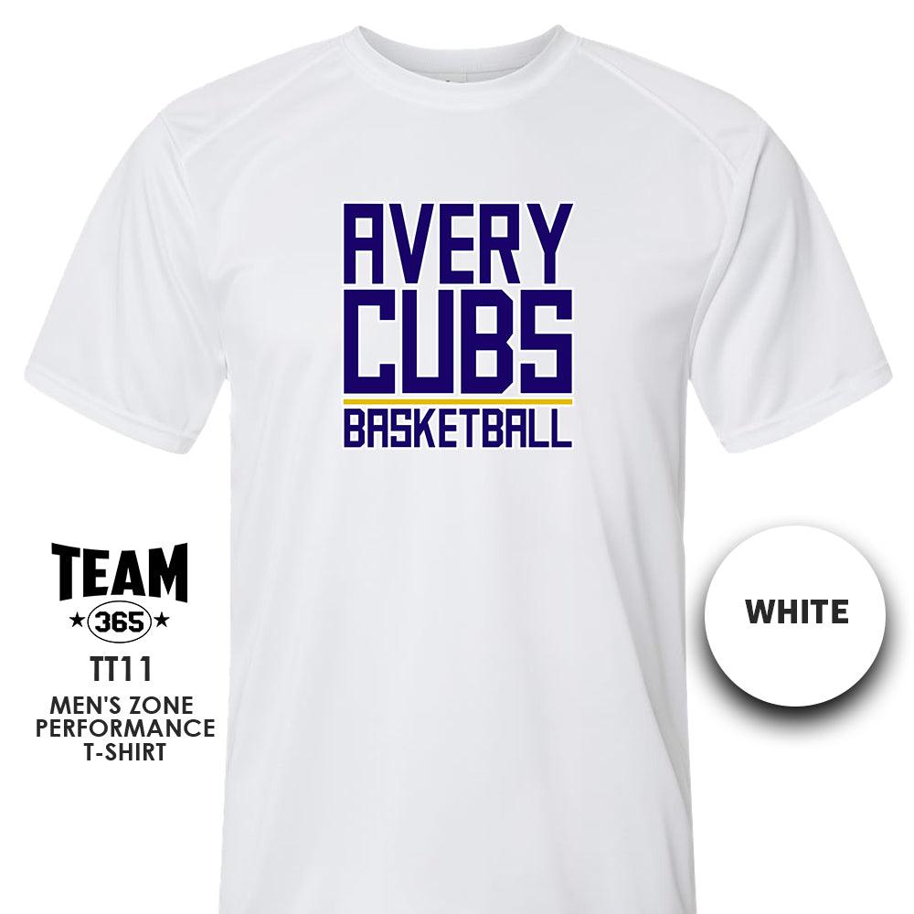 Avery Cubs Basketball - LOGO 2 - Crew - Performance T-Shirt - 83Swag