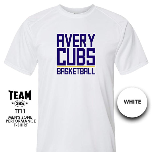 Avery Cubs Basketball - LOGO 2 - Crew - Performance T-Shirt - 83Swag