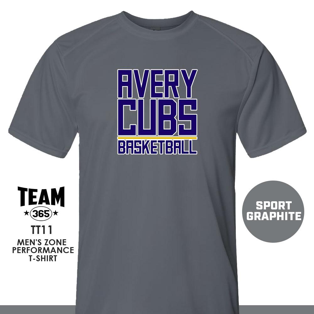 Avery Cubs Basketball - LOGO 2 - Crew - Performance T-Shirt - 83Swag