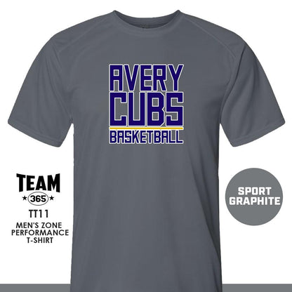 Avery Cubs Basketball - LOGO 2 - Crew - Performance T-Shirt - 83Swag