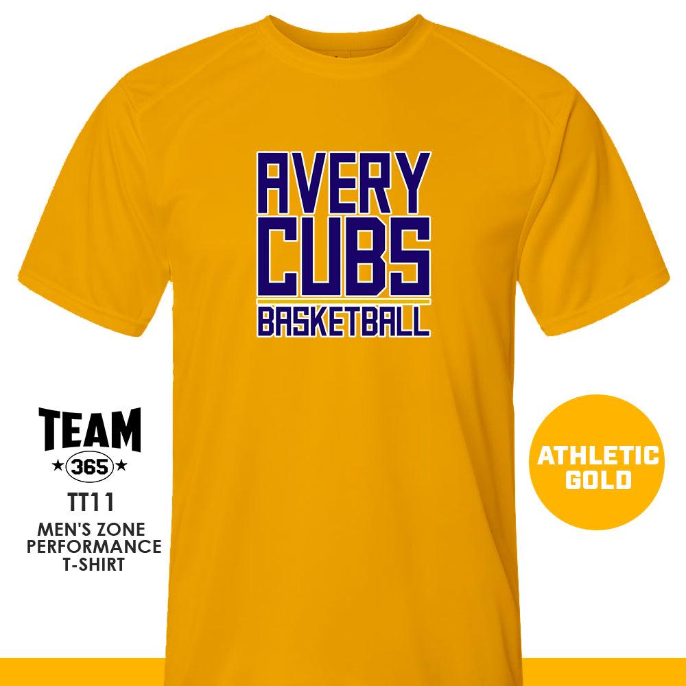 Avery Cubs Basketball - LOGO 2 - Crew - Performance T-Shirt - 83Swag