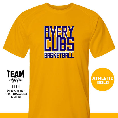 Avery Cubs Basketball - LOGO 2 - Crew - Performance T-Shirt - 83Swag