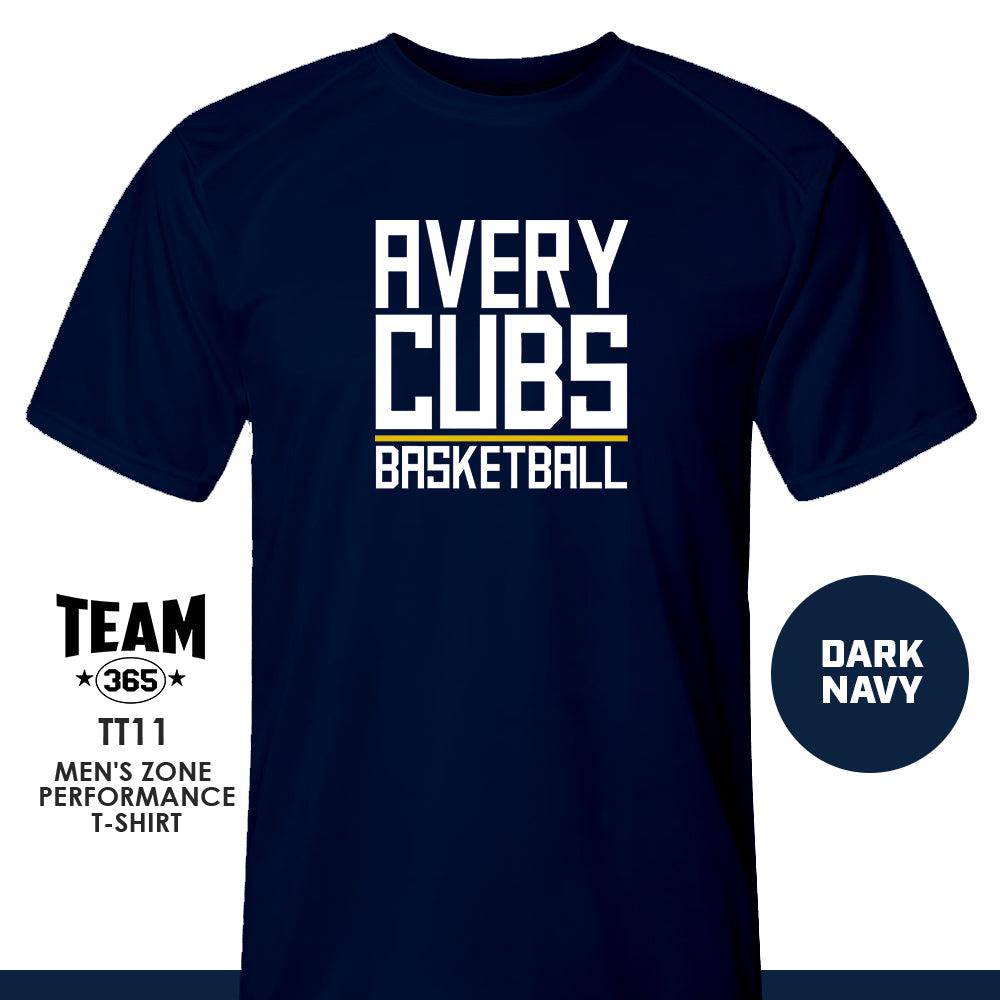 Avery Cubs Basketball - LOGO 2 - Crew - Performance T-Shirt - 83Swag