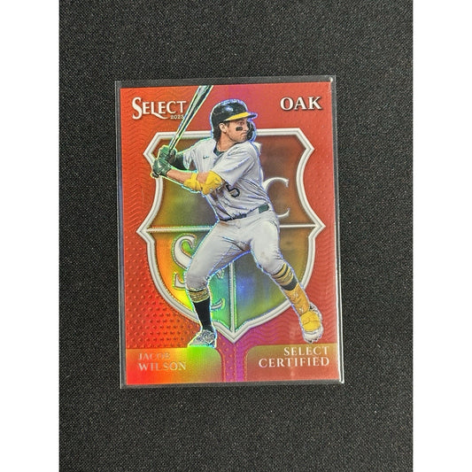 2025 Select baseball Jacob Wilson #5 Certified Red Insert RC /99
