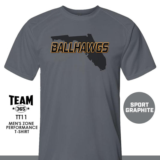 Ball Hawgs - LOGO 3 - Crew - Performance T-Shirt - 83Swag