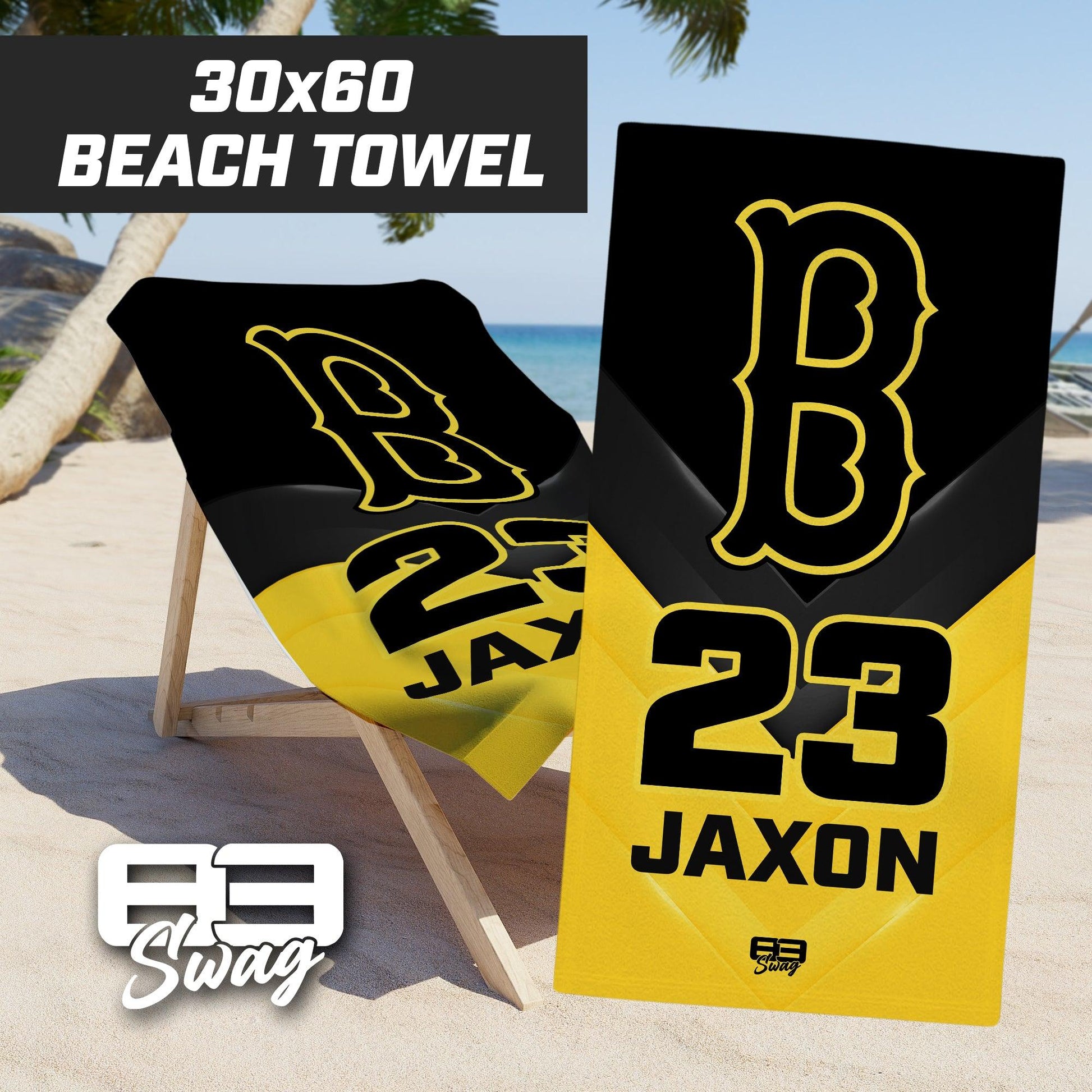 Ballers Baseball - 30"x60" Beach Towel - 83Swag