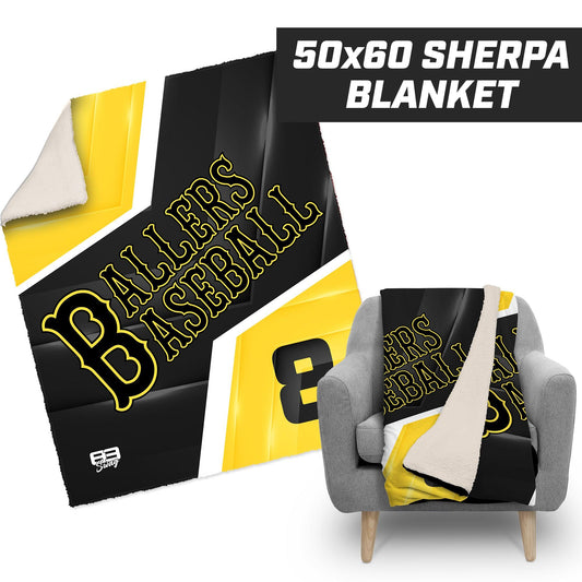 Ballers Baseball - 50”x60” Plush Sherpa Blanket - 83Swag