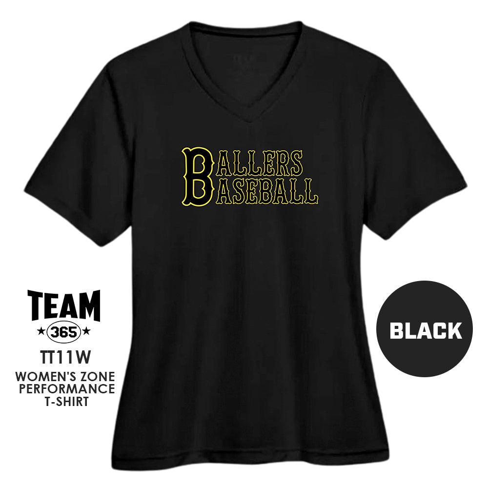 Ballers Baseball - LOGO 1 - Cool & Dry Performance Women's Shirt - 83Swag