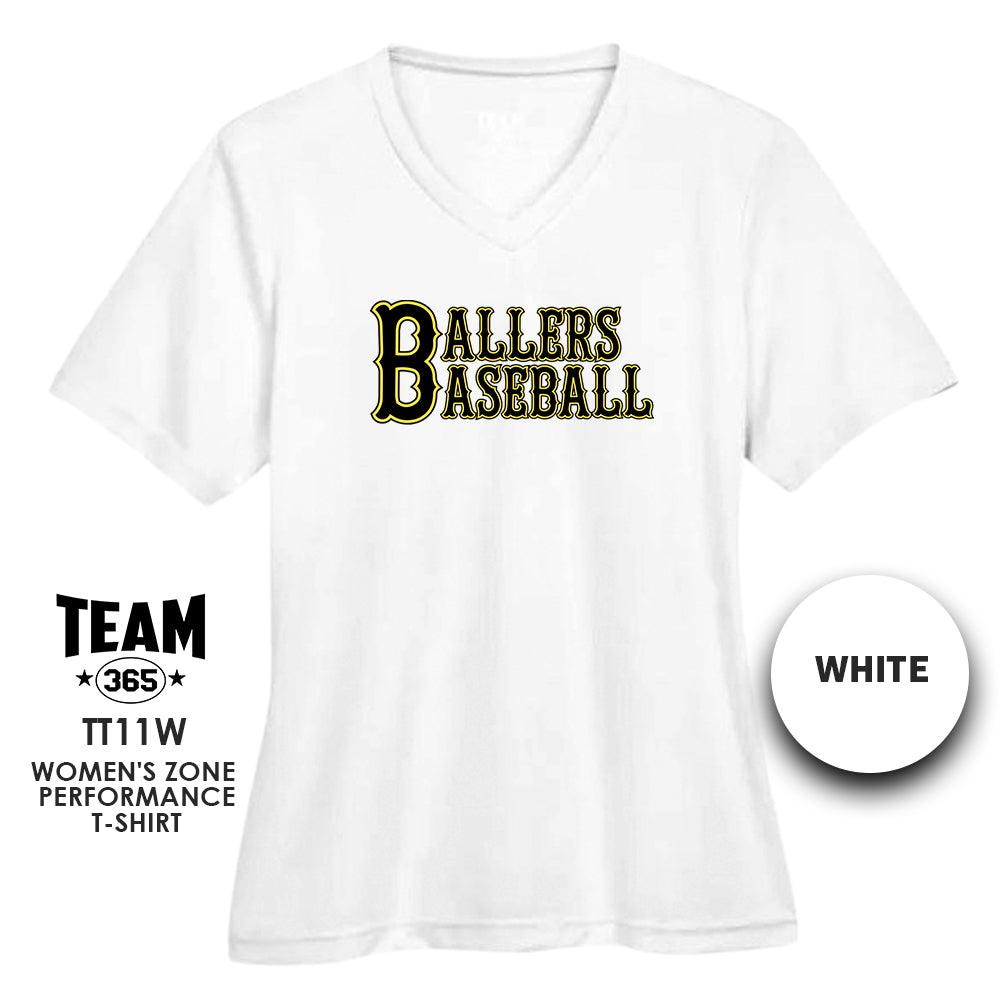 Ballers Baseball - LOGO 1 - Cool & Dry Performance Women's Shirt - 83Swag