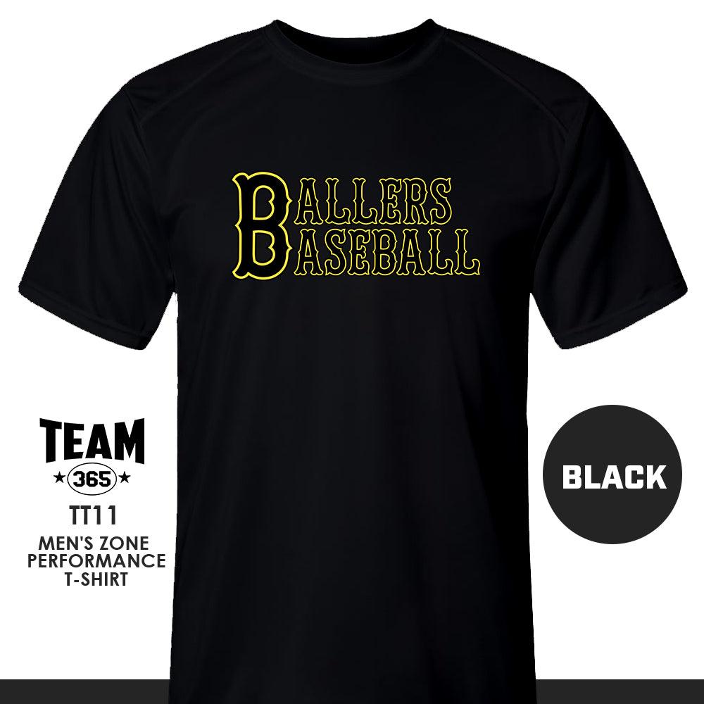 Ballers Baseball - LOGO 1 - Crew - Performance T-Shirt - 83Swag