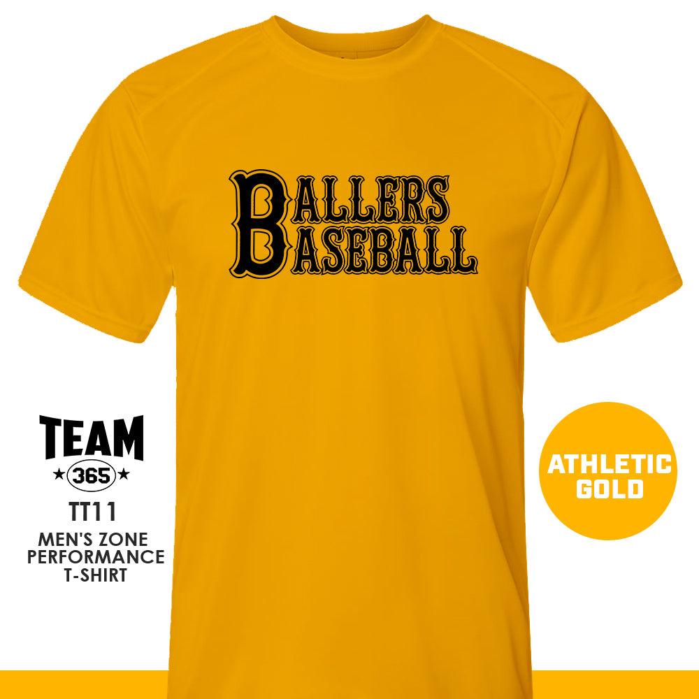 Ballers Baseball - LOGO 1 - Crew - Performance T-Shirt - 83Swag