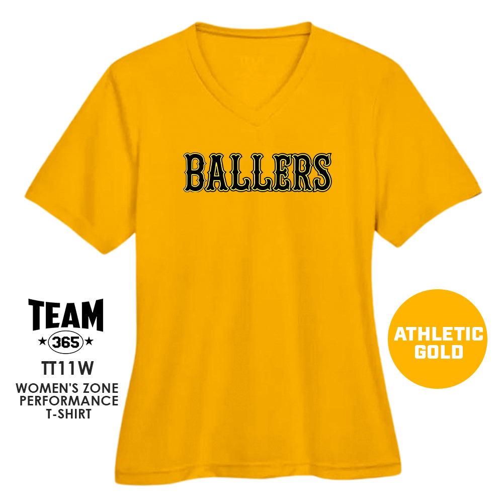 Ballers Baseball - LOGO 2 - Cool & Dry Performance Women's Shirt - 83Swag