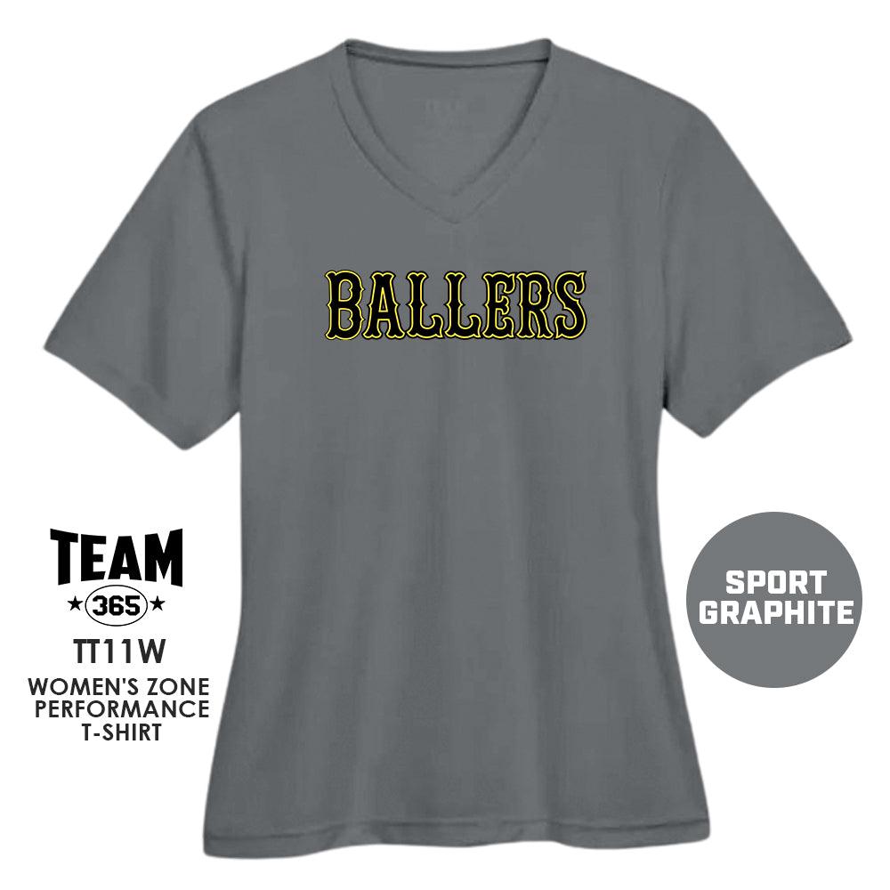 Ballers Baseball - LOGO 2 - Cool & Dry Performance Women's Shirt - 83Swag