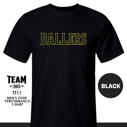 Ballers Baseball - LOGO 2 - Crew - Performance T-Shirt - 83Swag