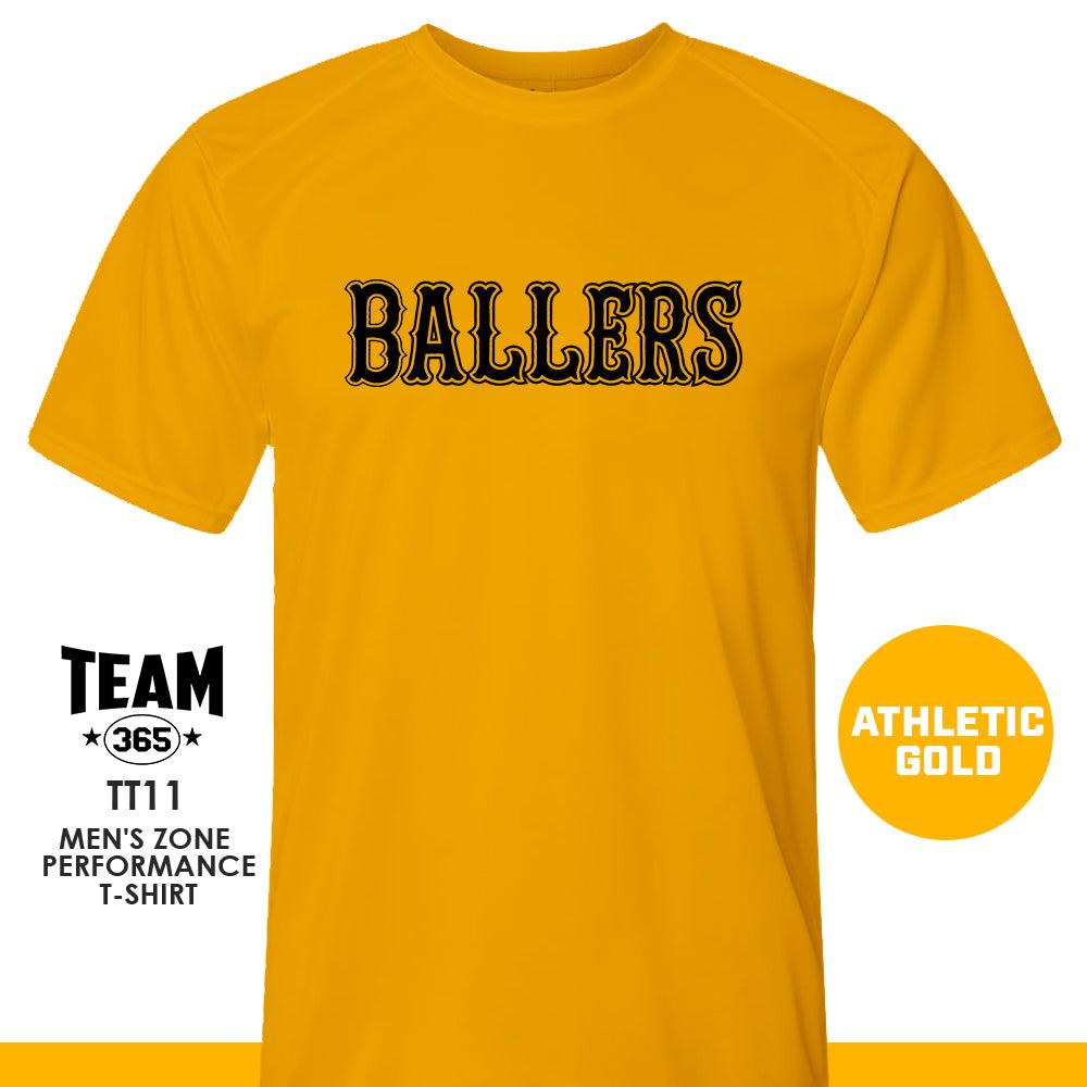 Ballers Baseball - LOGO 2 - Crew - Performance T-Shirt - 83Swag