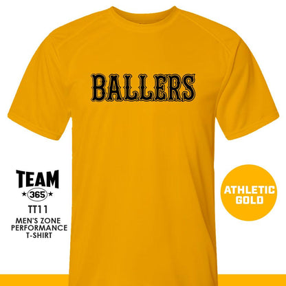 Ballers Baseball - LOGO 2 - Crew - Performance T-Shirt - 83Swag