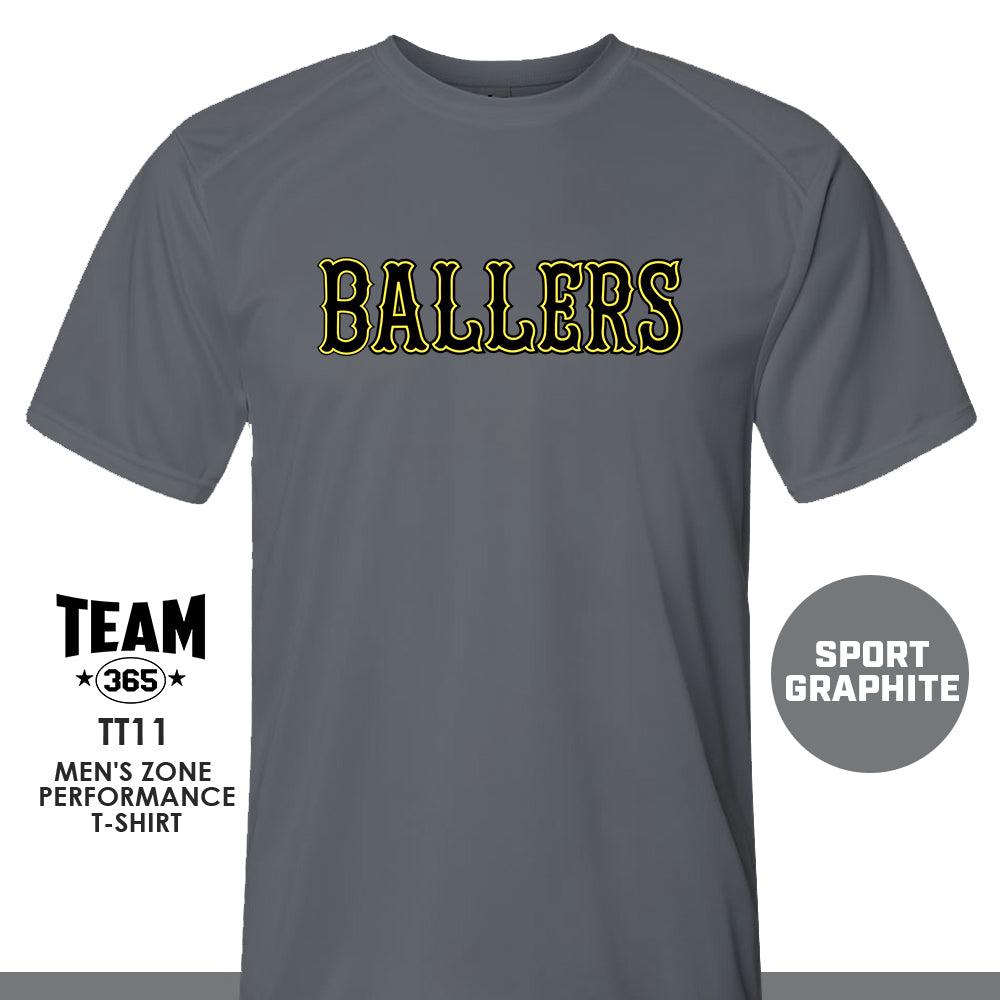 Ballers Baseball - LOGO 2 - Crew - Performance T-Shirt - 83Swag