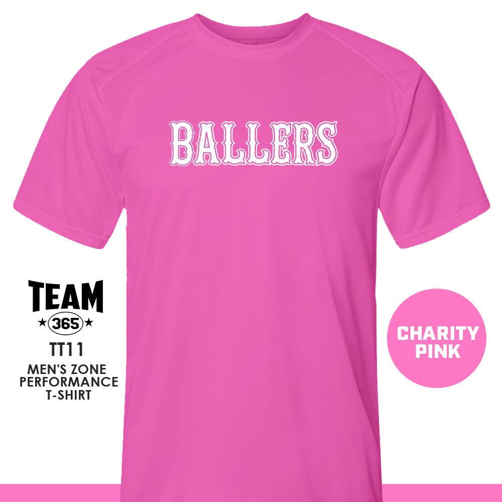 Ballers Baseball V2 2024 Edition - CHARITY PINK - Crew - Performance T-Shirt - 83Swag