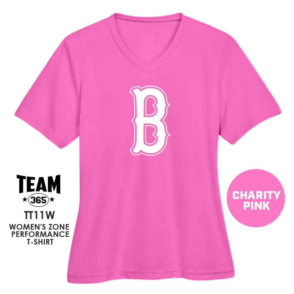 Ballers Baseball V3 2024 Edition - CHARITY PINK - Cool & Dry Performance Women's Shirt - 83Swag