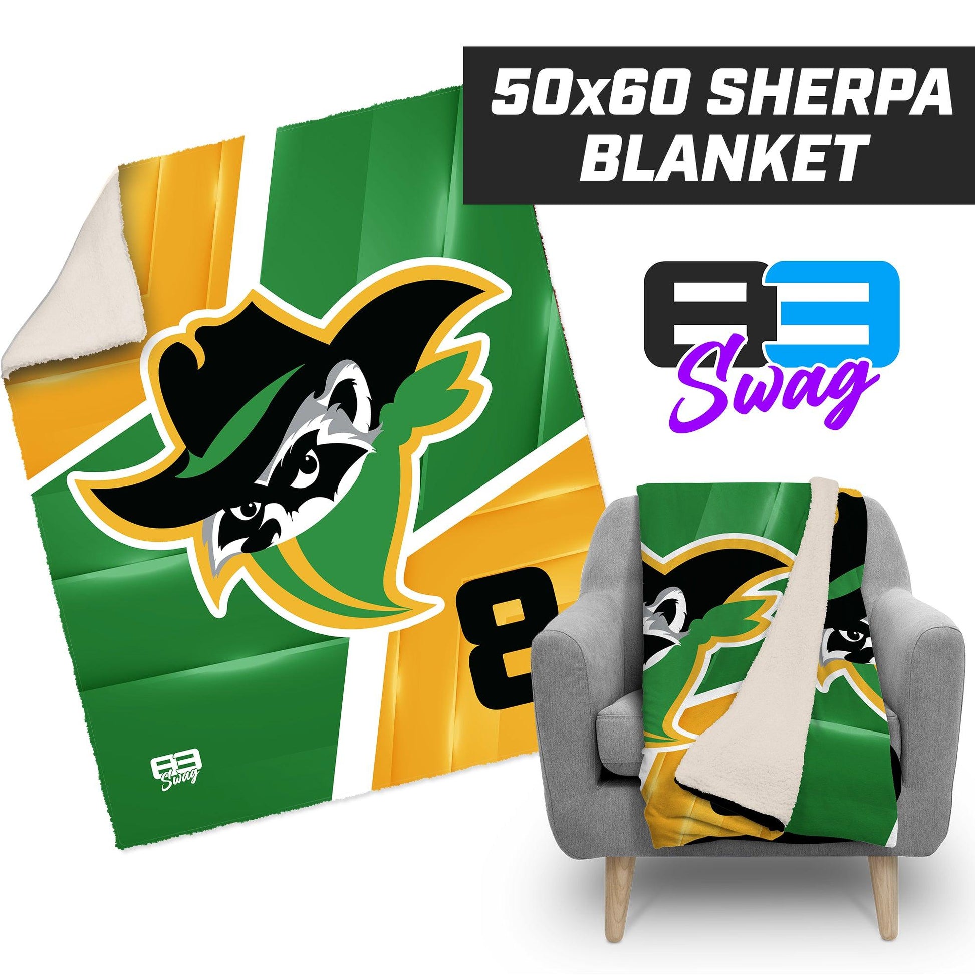 Bandits Baseball 2024 Edition - 50”x60” Plush Sherpa Blanket - 83Swag