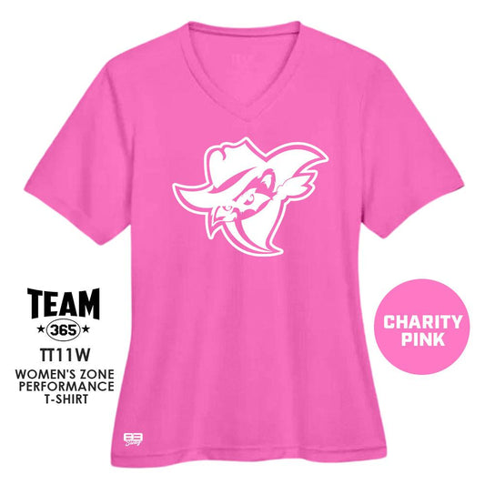 Bandits Baseball 2024 Edition - CHARITY PINK - Cool & Dry Performance Women's Shirt - 83Swag