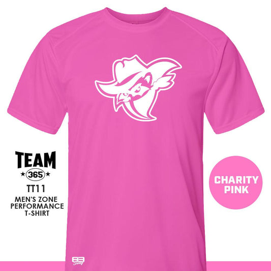 Bandits Baseball 2024 Edition - CHARITY PINK - Crew - Performance T-Shirt - 83Swag