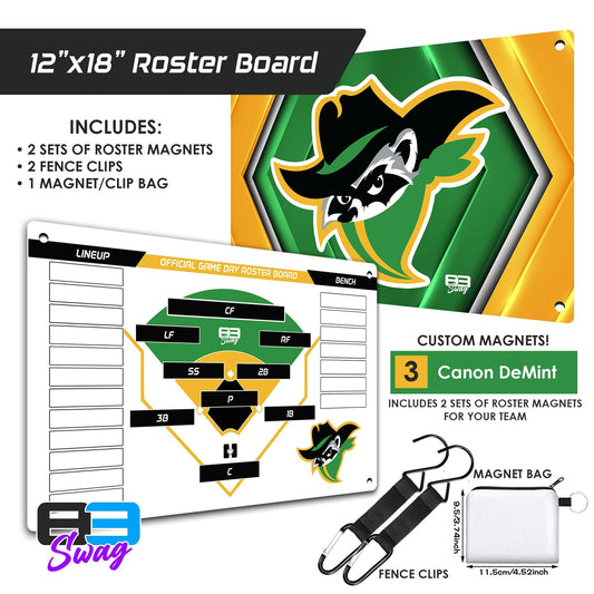 Bandits Baseball 2024 Edition - Custom Team Roster Magnetic Board - 83Swag