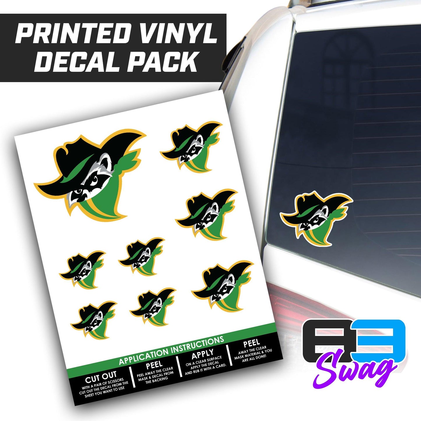 Bandits Baseball 2024 Edition - Logo Decal Pack Sheet - 83Swag